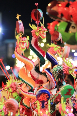 dragon toy from Chinese new year at Yaowaratの写真素材