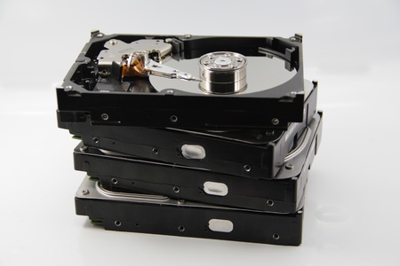Stack of Hard Disk Drivesのeditorial素材