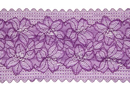 folwer lacework line on white backgroundの写真素材