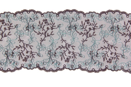 lacework line on white backgroundの写真素材