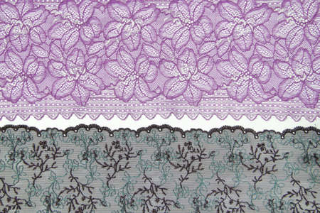 lacework line on white backgroundの写真素材