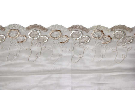 lacework line on white backgroundの写真素材
