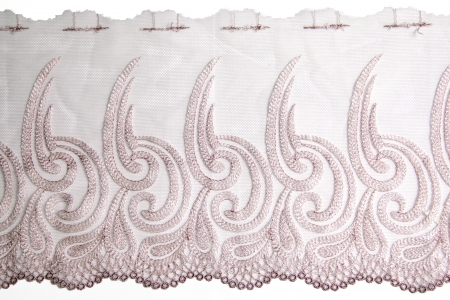 lacework line on white backgroundの写真素材