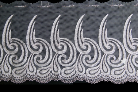 lacework line on black backgroundの写真素材