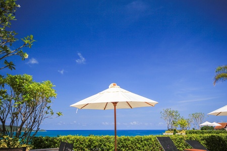 sea view from resort Patong, Phuket, Thailandの写真素材