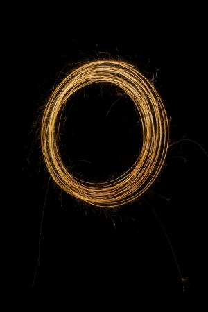 sparkler firework light alphabetの写真素材