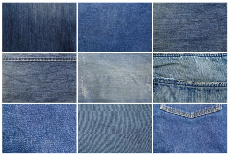 Blue denim jeans texture  Background  Close upの写真素材