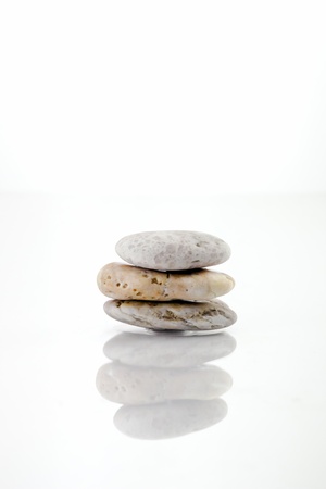 stones isolated on white backgroundの写真素材