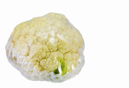 Cauliflower on a white backgroundの写真素材