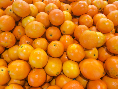 A pile of Mandarin oranges on market