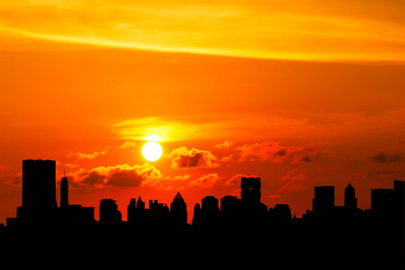 Bangkok cityscapes  viewの写真素材