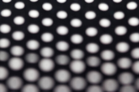 Black and White Tiny  Polka Dots Fabric textile Background closeupの写真素材