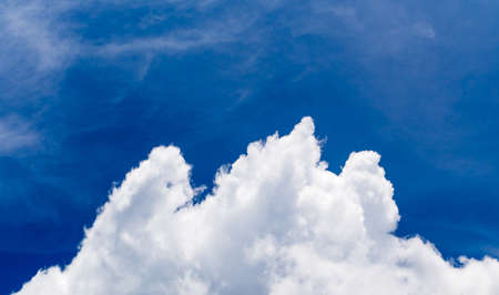 sky-clouds in blue sky backgroundの写真素材