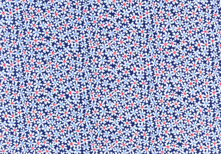 Seamless Flower pattern on fabric as background textureの写真素材