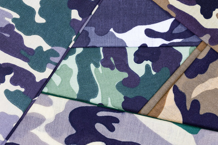 Different color of many Military camouflage fabric background