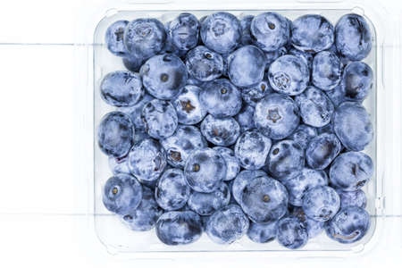 Close up of Frozen blueberries fruitの写真素材