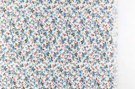 Seamless Flower pattern on fabric as background texture
