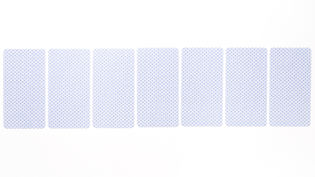 Back tarot card isolated on white background