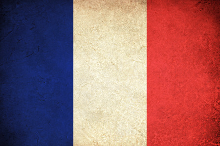 Grunge flag of France French countryの写真素材
