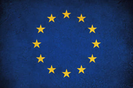 European Union grunge flag a background illustration of europe country