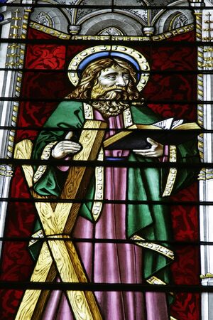 Christian Stained Glass の写真素材