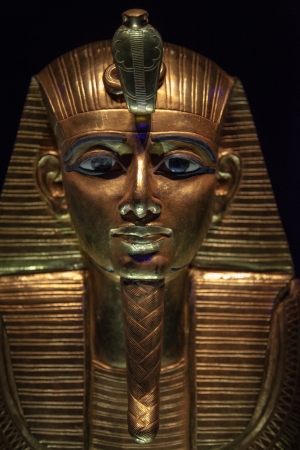 One of the masks of Tutankhamun - original mask の写真素材