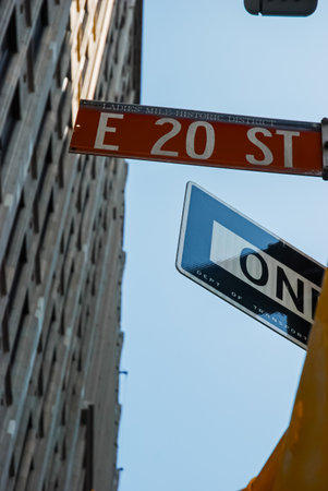 Street signs in Manhattan.の写真素材