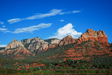 Beautiful landscape of Red Rock Canyon in National Parkの写真素材