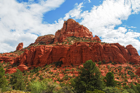 Red rock formations in Sedona, Arizona, United States of Americaの写真素材