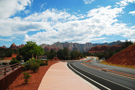 Road in Zion National Park, Utah, United States of America.の写真素材