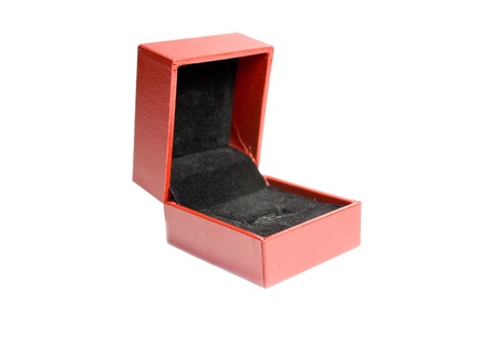 Photo of an empty red gift boxの写真素材