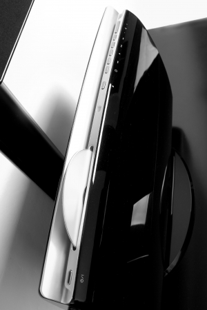 Glossy black dvd playerの写真素材