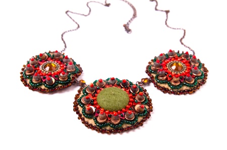 One of a kind Handmade necklaceの写真素材