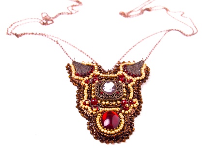 One of a kind Handmade necklaceの写真素材