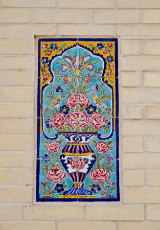Arabic ceramic tile colorful artの写真素材