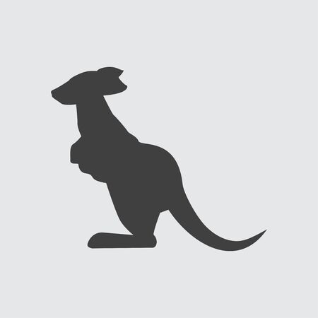 Kangaroo icon illustration isolated vector sign symbolのイラスト素材