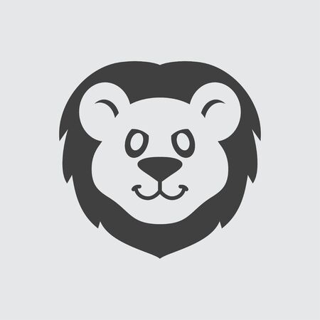 Lion icon illustration isolated vector sign symbolのイラスト素材