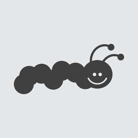 Caterpillar icon illustration isolated vector sign symbolのイラスト素材