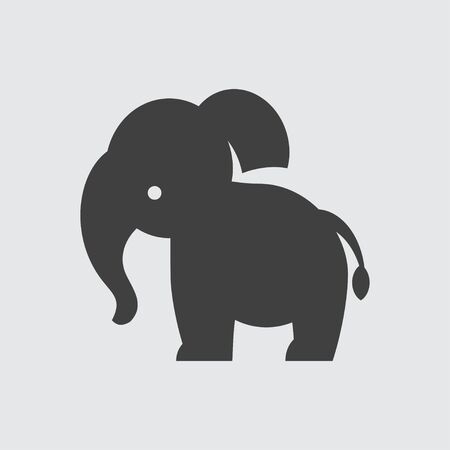 Elephant icon illustration isolated vector sign symbolのイラスト素材