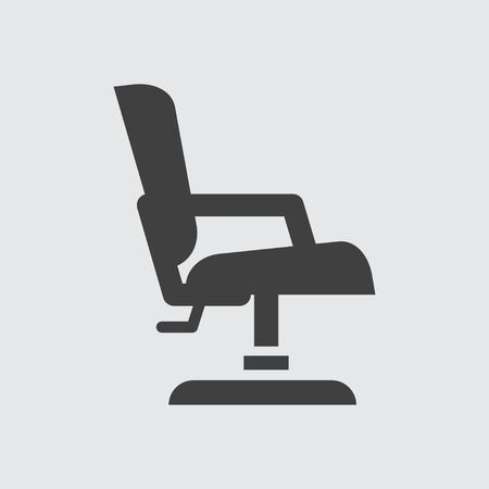 Barber chair icon illustration isolated vector sign symbolのイラスト素材