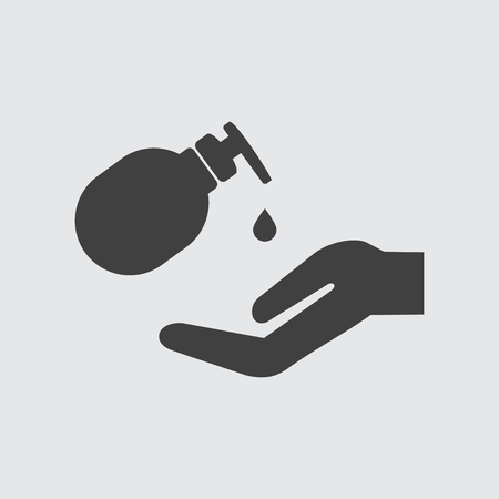 Liqud soap candle icon illustration isolated vector sign symbolのイラスト素材