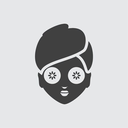 Face mask icon illustration isolated vector sign symbolのイラスト素材