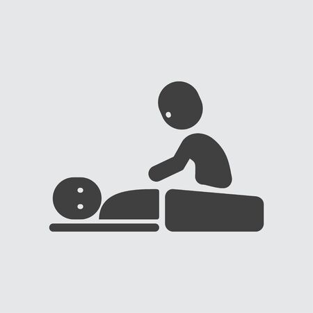 Massage icon illustration isolated vector sign symbolのイラスト素材
