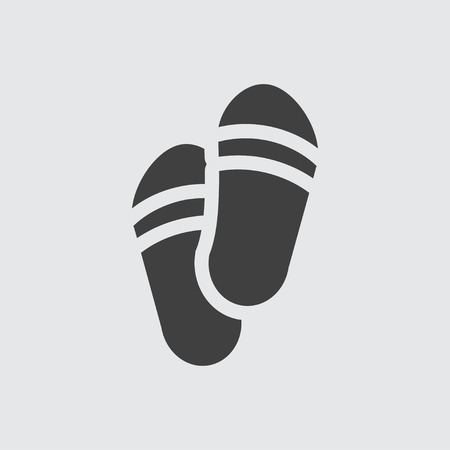 Slippers icon illustration isolated vector sign symbolのイラスト素材