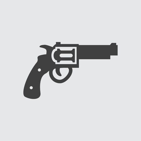 Revolver icon illustration isolated vector sign symbolのイラスト素材