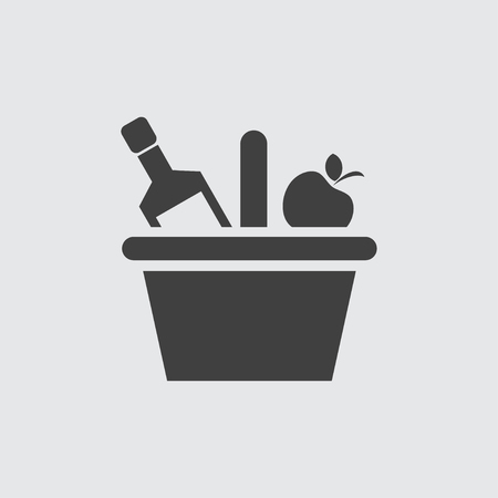 Champagne icon illustration isolated vector sign symbolのイラスト素材