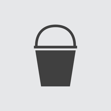 Bucket icon illustration isolated vector sign symbolのイラスト素材