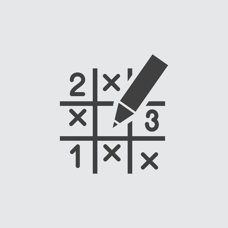 Sudoku icon illustration isolated vector sign symbolのイラスト素材