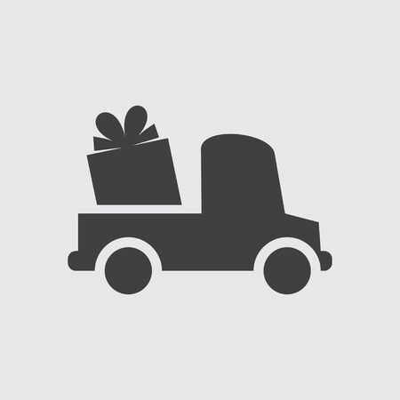 Delivery gift icon illustration isolated vector sign symbolのイラスト素材