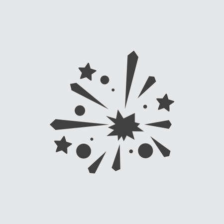 Firework icon illustration isolated vector sign symbolのイラスト素材